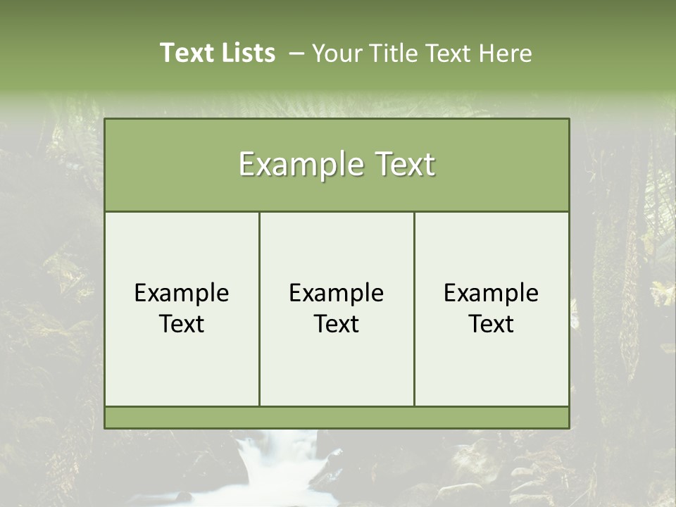 Australia Waterfall National PowerPoint Template