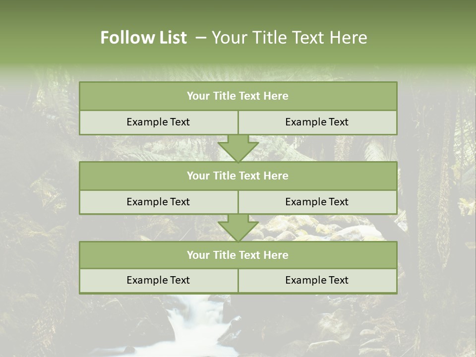 Australia Waterfall National PowerPoint Template