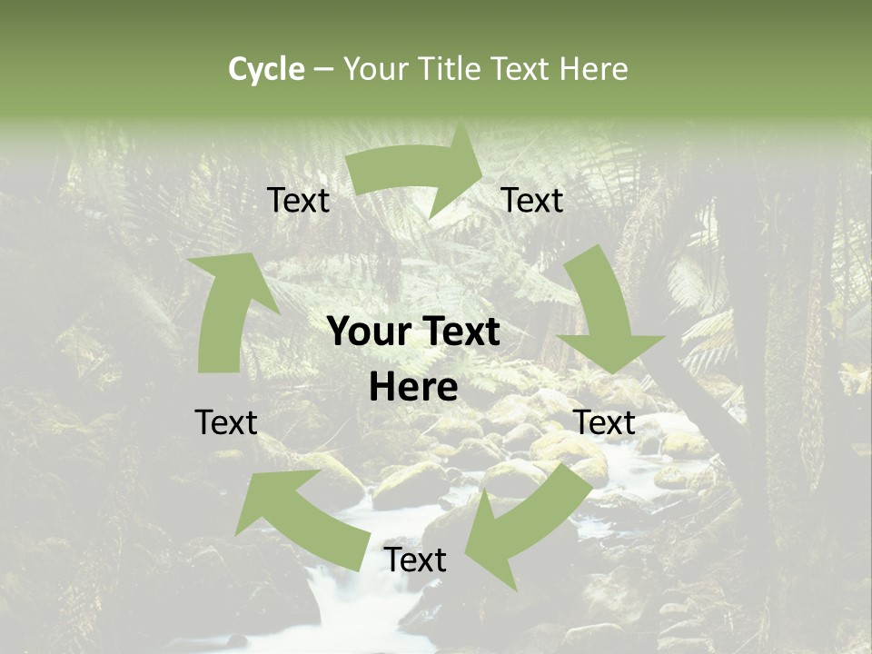 Australia Waterfall National PowerPoint Template