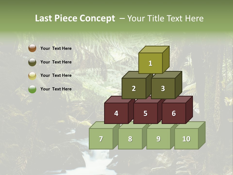 Australia Waterfall National PowerPoint Template