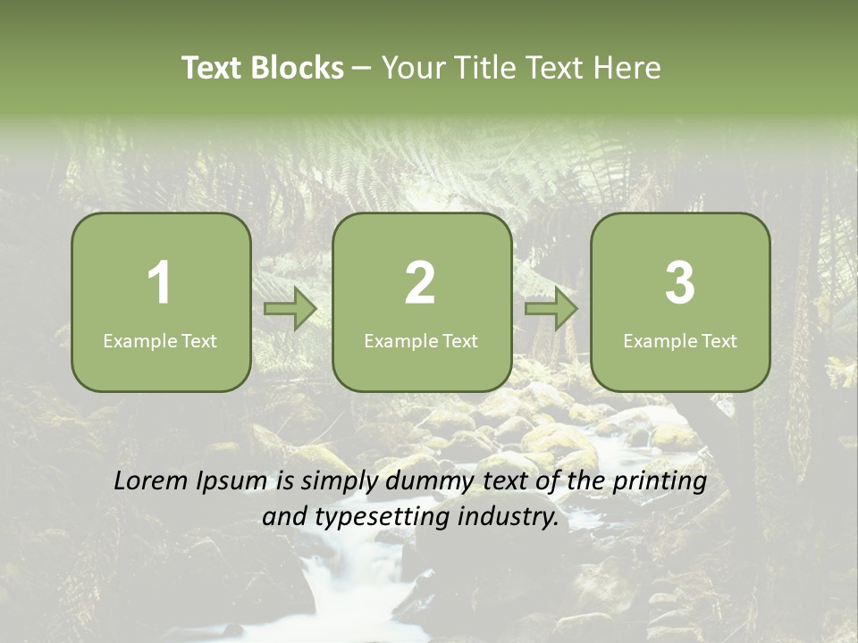 Australia Waterfall National PowerPoint Template