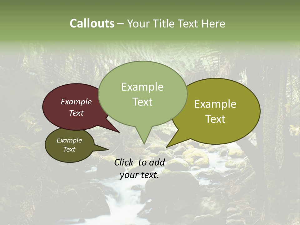 Australia Waterfall National PowerPoint Template