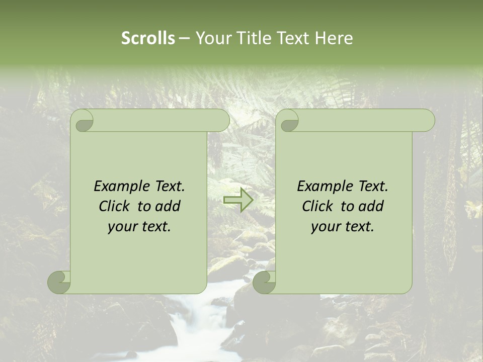 Australia Waterfall National PowerPoint Template