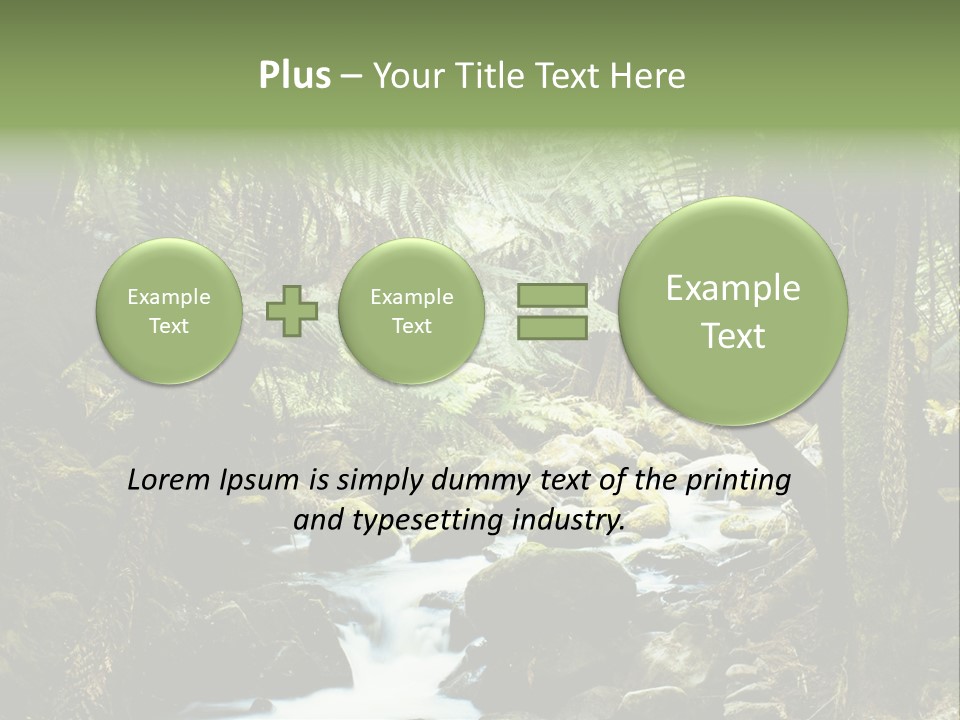 Australia Waterfall National PowerPoint Template