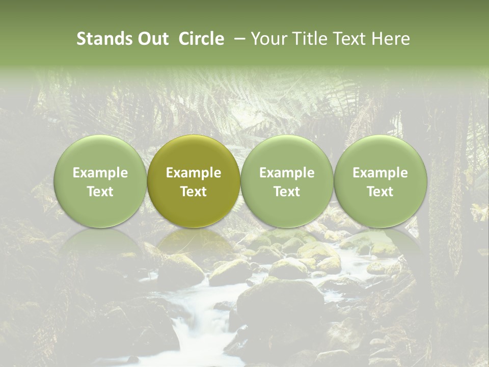 Australia Waterfall National PowerPoint Template