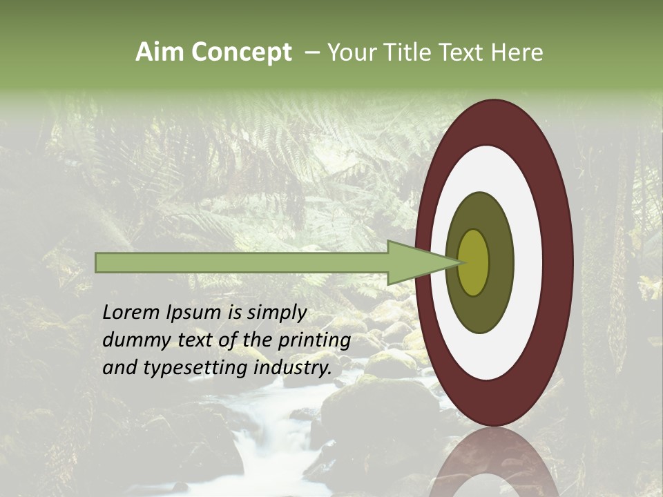 Australia Waterfall National PowerPoint Template