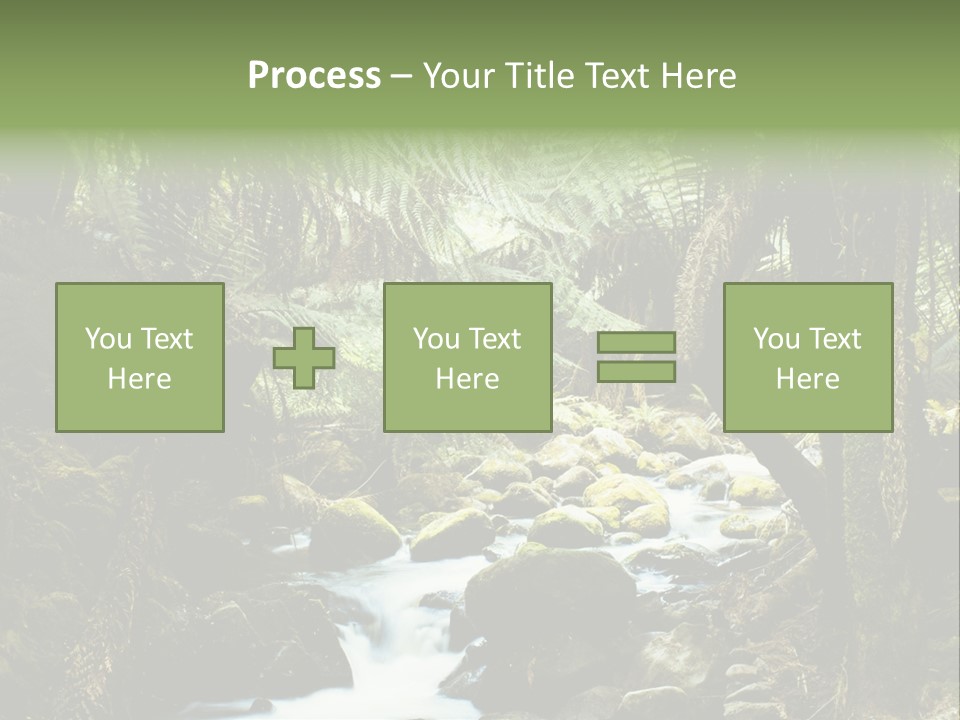 Australia Waterfall National PowerPoint Template