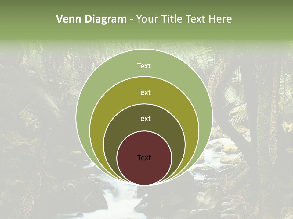 Australia Waterfall National PowerPoint Template