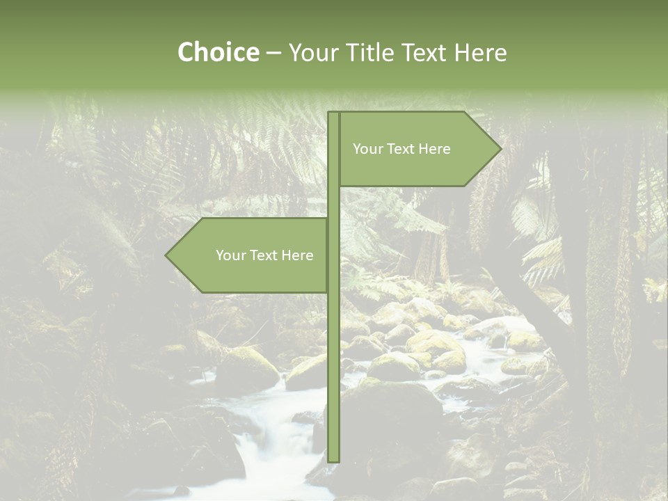 Australia Waterfall National PowerPoint Template