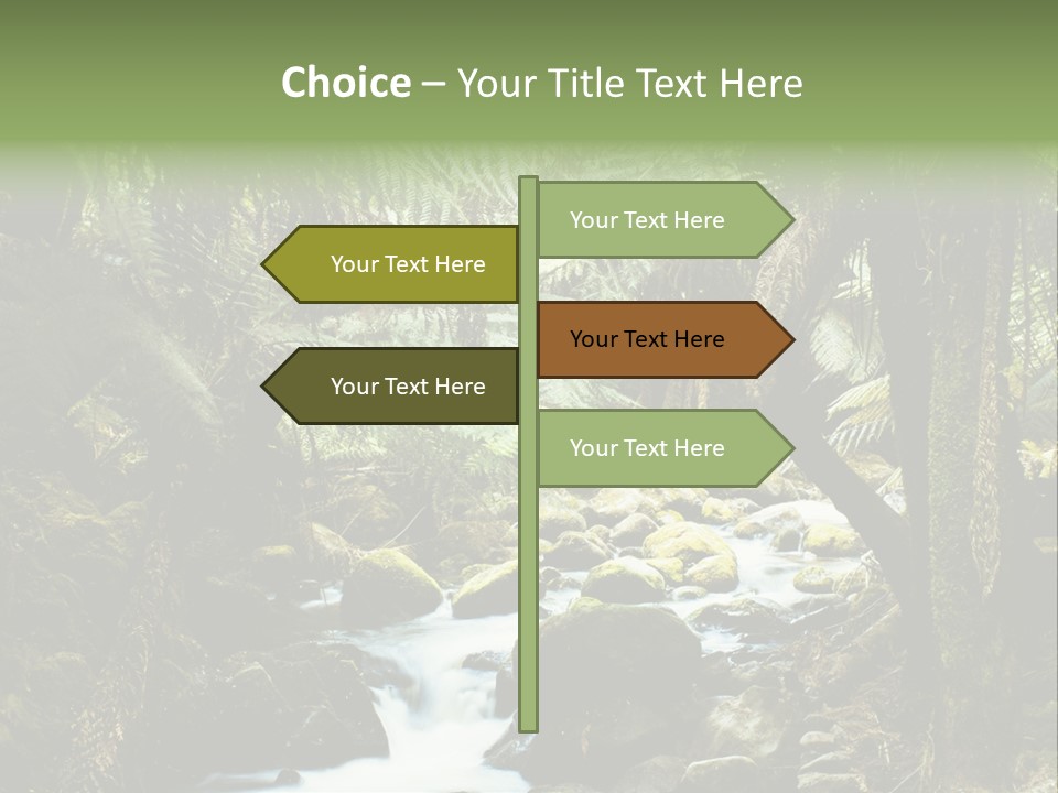 Australia Waterfall National PowerPoint Template