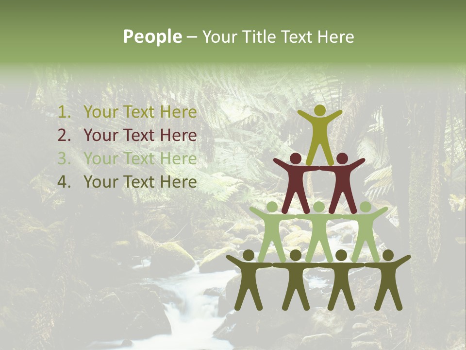 Australia Waterfall National PowerPoint Template