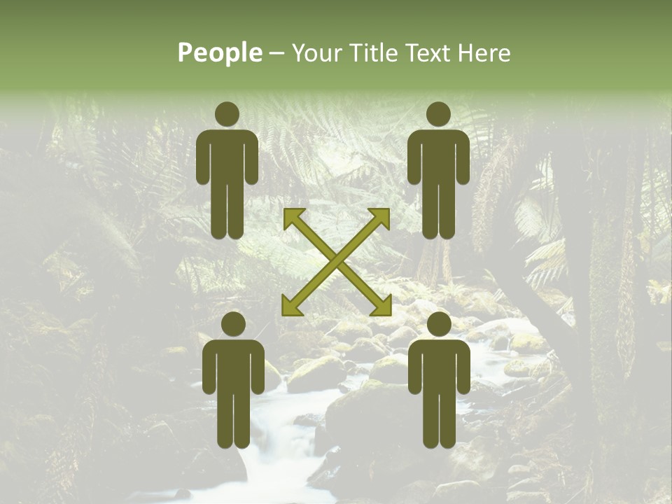 Australia Waterfall National PowerPoint Template