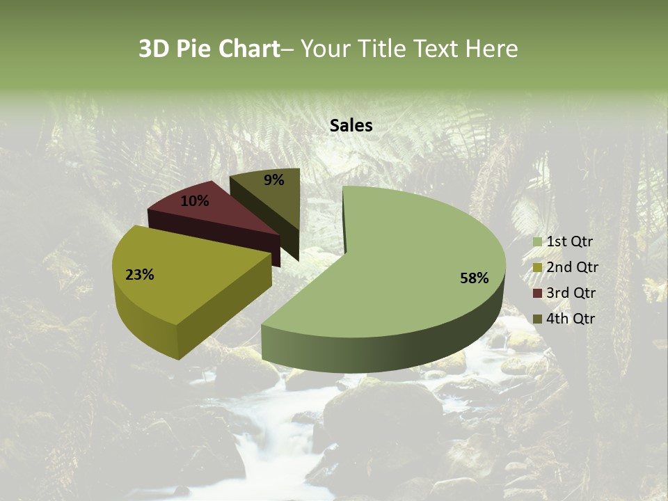 Australia Waterfall National PowerPoint Template