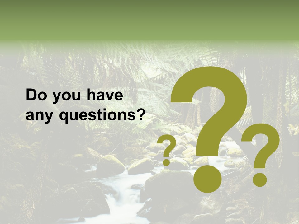 Australia Waterfall National PowerPoint Template