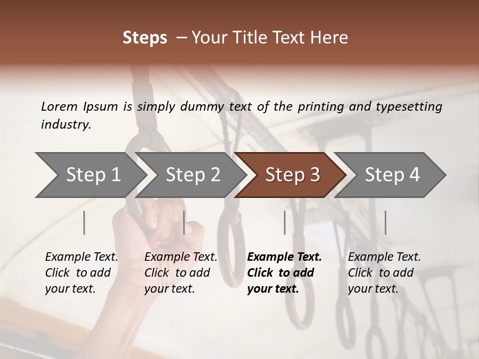 Train Athletic Men PowerPoint Template