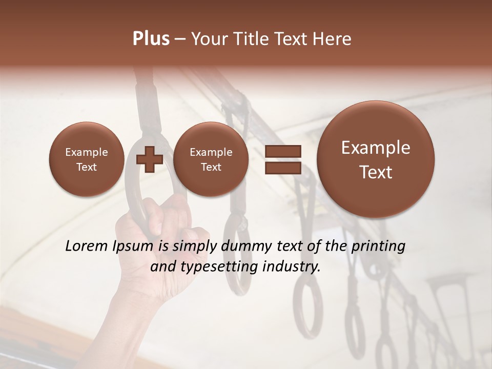Train Athletic Men PowerPoint Template