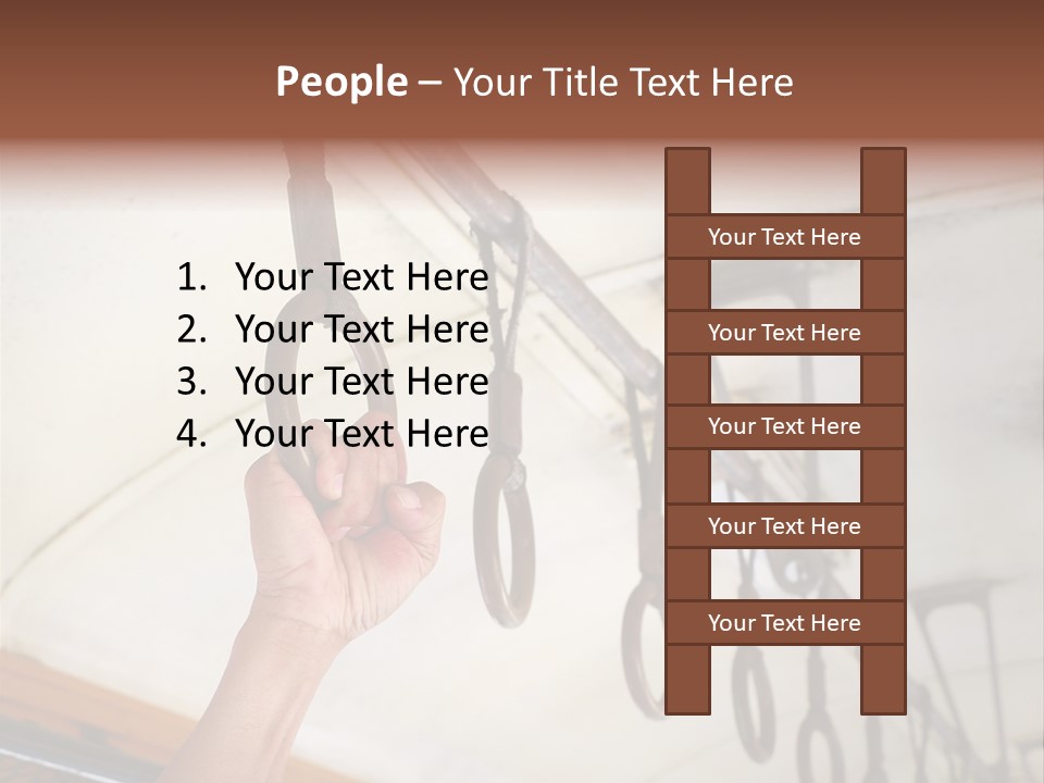 Train Athletic Men PowerPoint Template