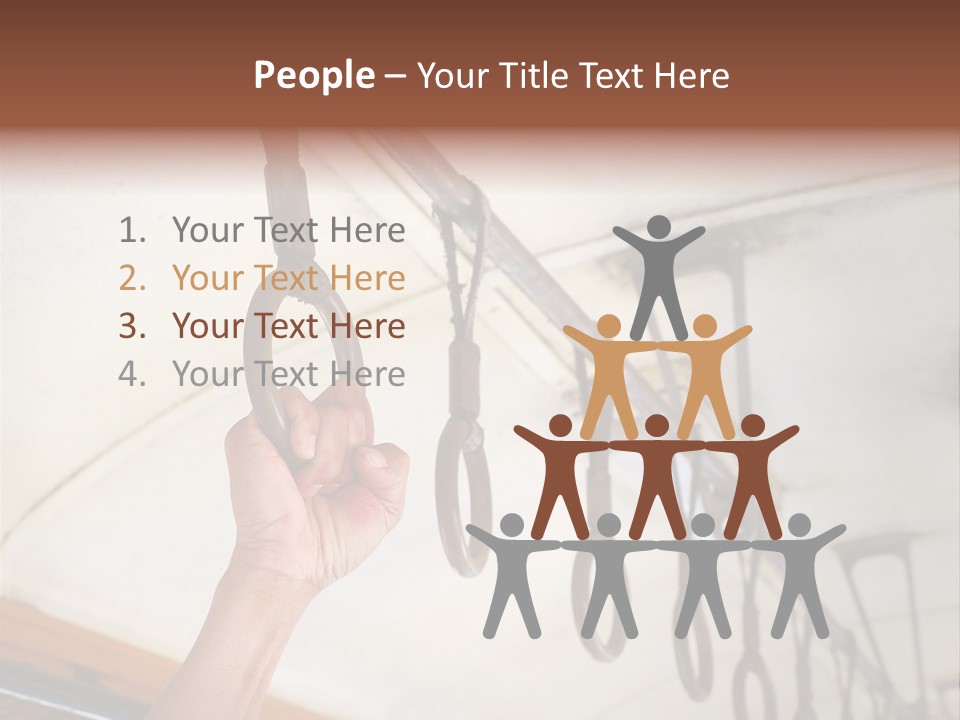 Train Athletic Men PowerPoint Template