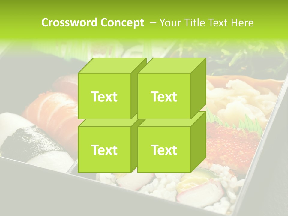 Gari Dish Nigiri PowerPoint Template