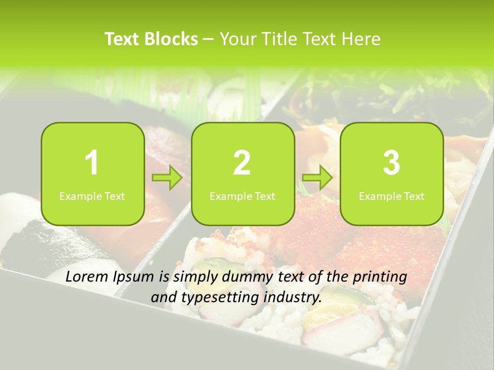 Gari Dish Nigiri PowerPoint Template