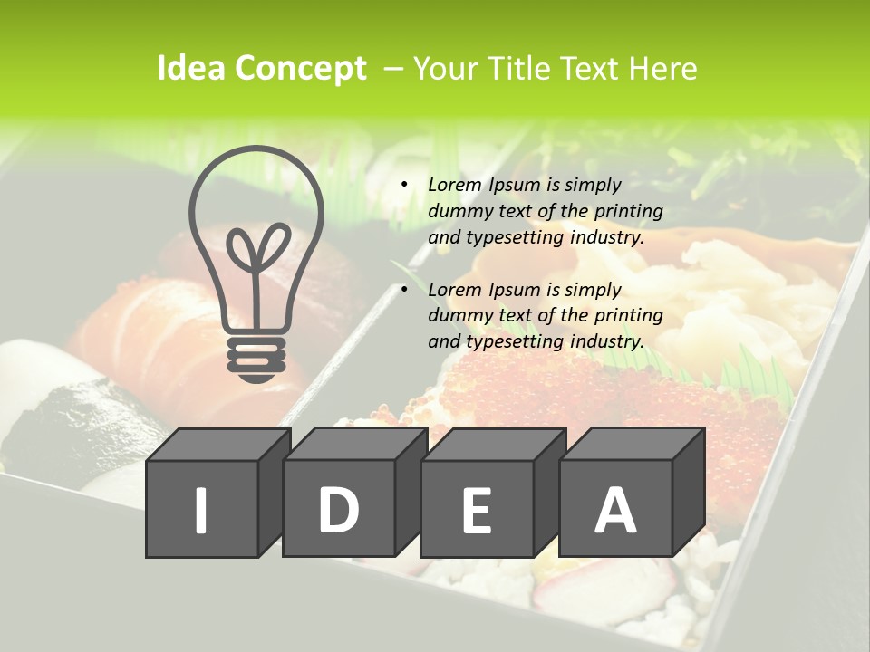 Gari Dish Nigiri PowerPoint Template