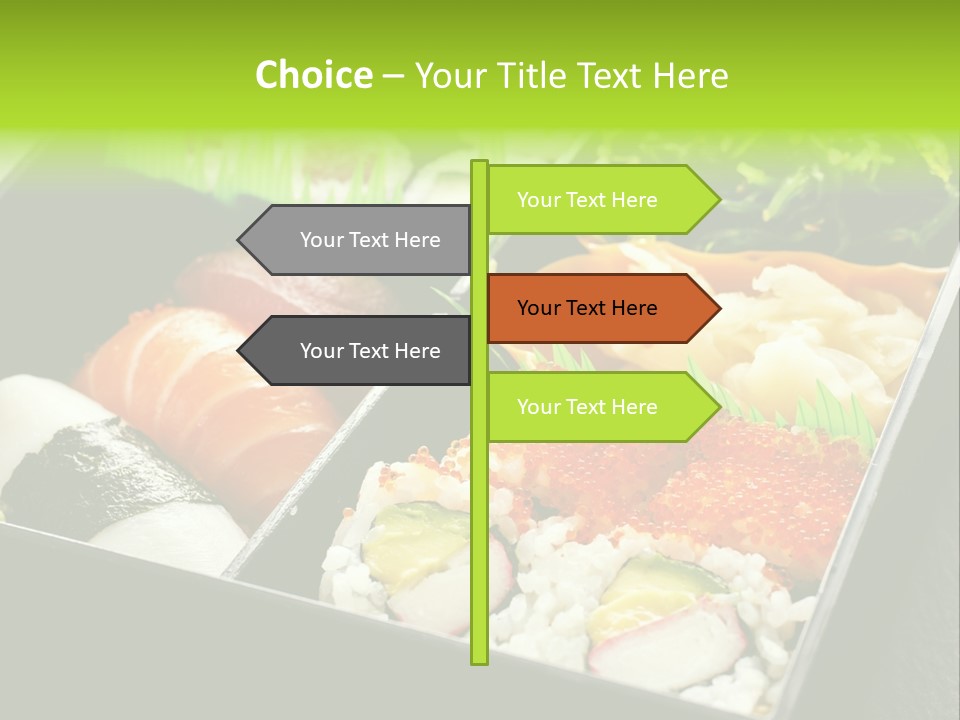 Gari Dish Nigiri PowerPoint Template