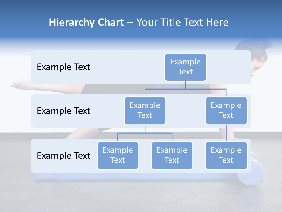 Trainer Woman Blue PowerPoint Template