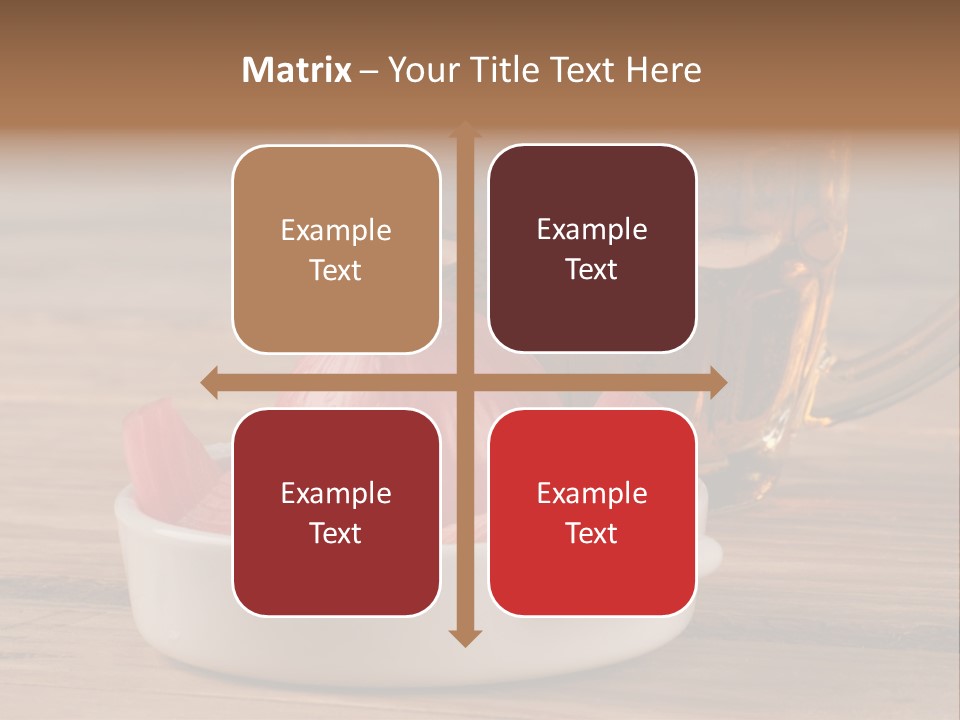 A Mug Of Beer And Onion Slices On A Table PowerPoint Template