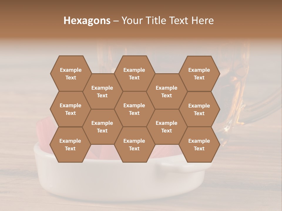 A Mug Of Beer And Onion Slices On A Table PowerPoint Template