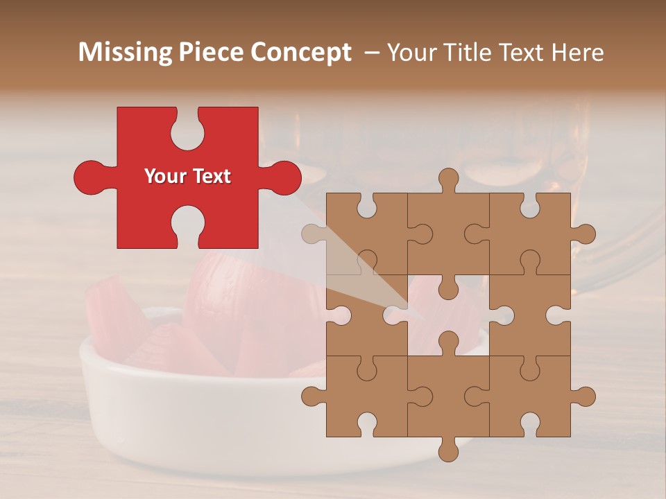 A Mug Of Beer And Onion Slices On A Table PowerPoint Template
