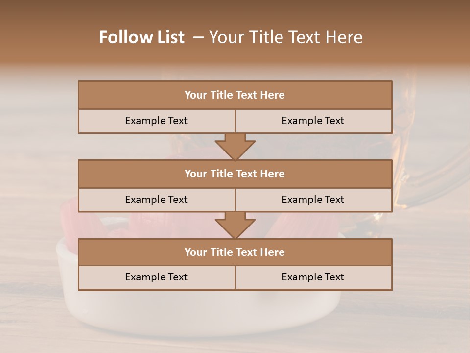 A Mug Of Beer And Onion Slices On A Table PowerPoint Template