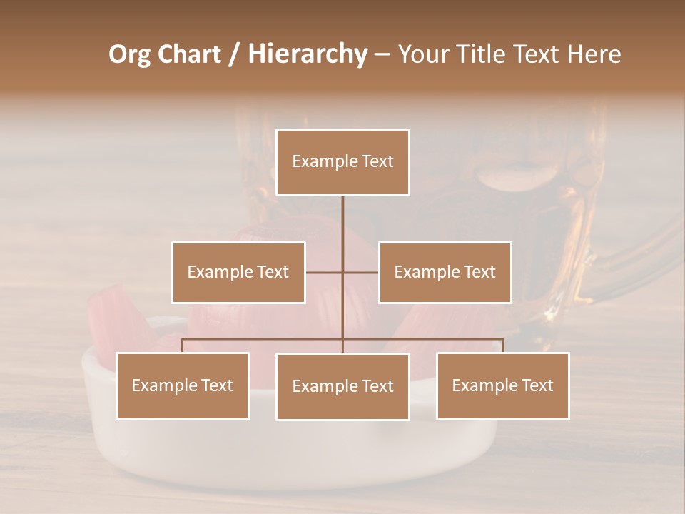 A Mug Of Beer And Onion Slices On A Table PowerPoint Template