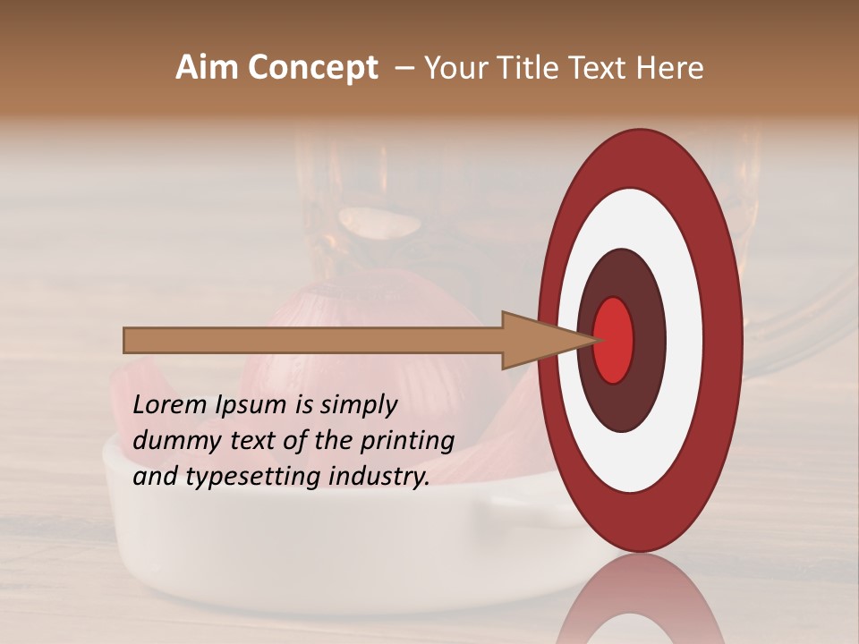 A Mug Of Beer And Onion Slices On A Table PowerPoint Template