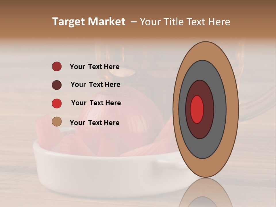 A Mug Of Beer And Onion Slices On A Table PowerPoint Template