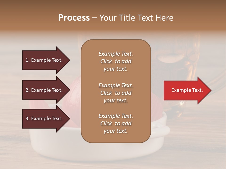 A Mug Of Beer And Onion Slices On A Table PowerPoint Template