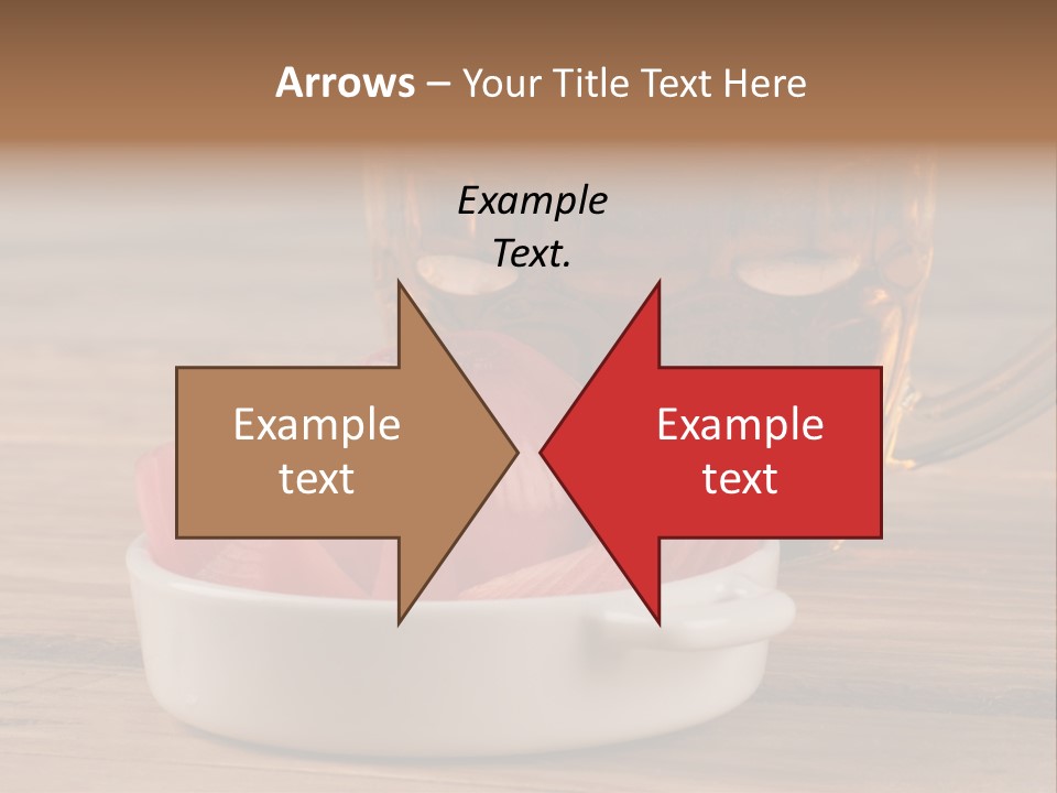 A Mug Of Beer And Onion Slices On A Table PowerPoint Template