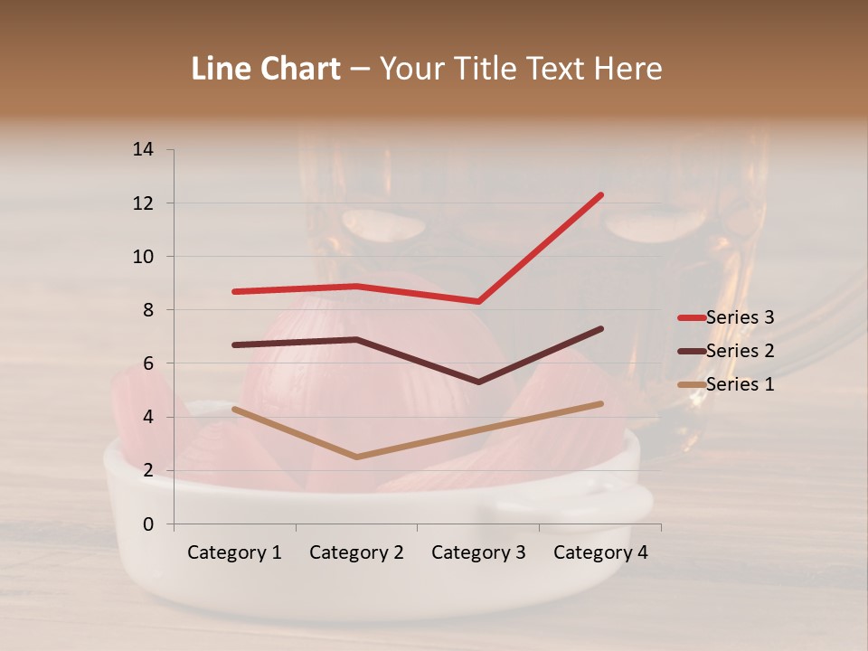 A Mug Of Beer And Onion Slices On A Table PowerPoint Template