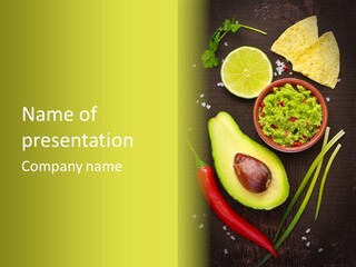 Onion Guacamole Nacho PowerPoint Template