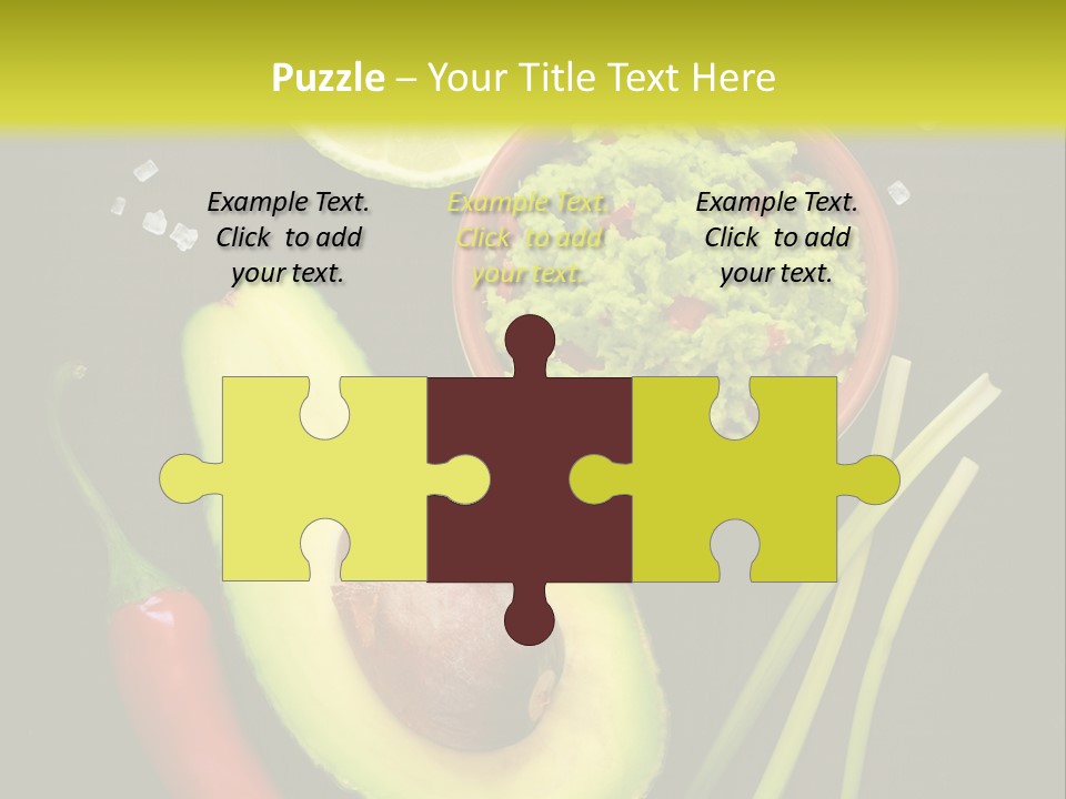 Onion Guacamole Nacho PowerPoint Template