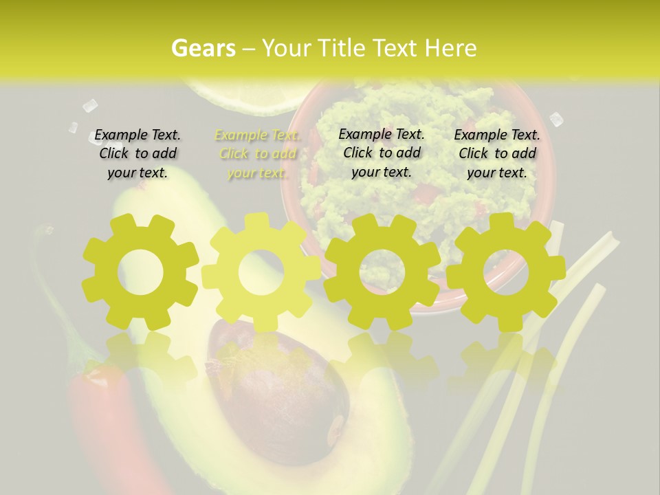 Onion Guacamole Nacho PowerPoint Template