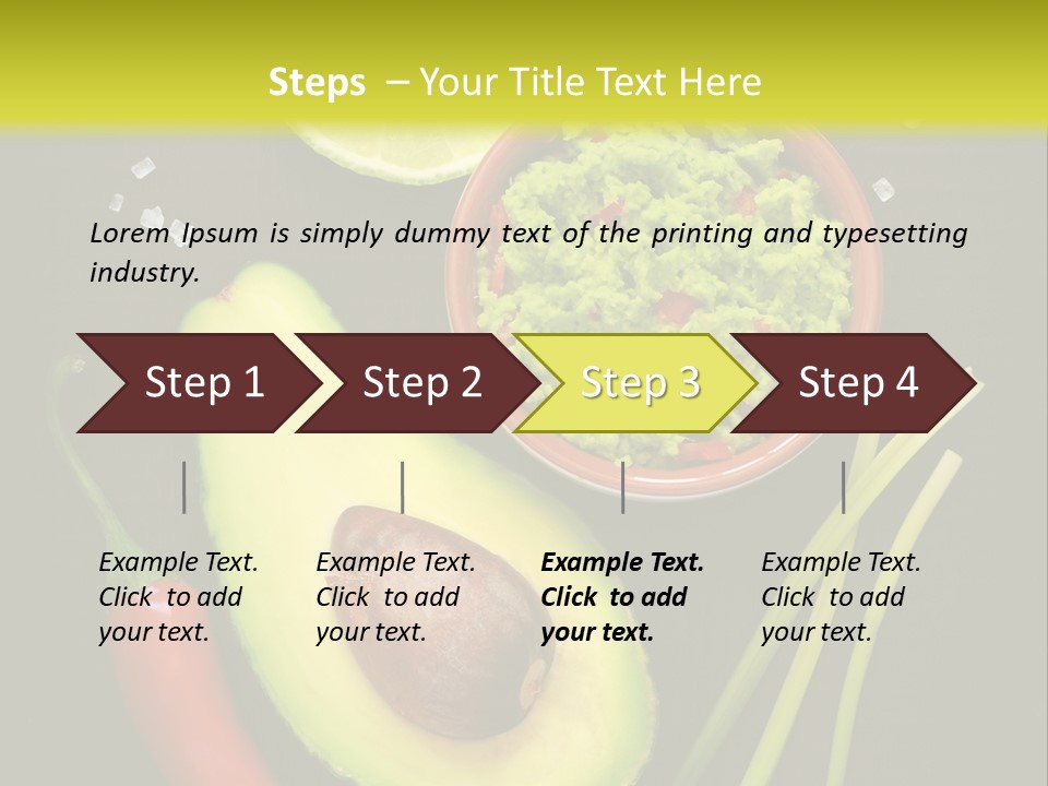 Onion Guacamole Nacho PowerPoint Template