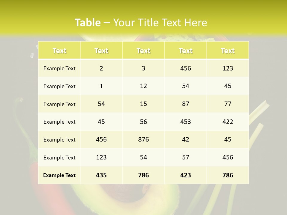 Onion Guacamole Nacho PowerPoint Template