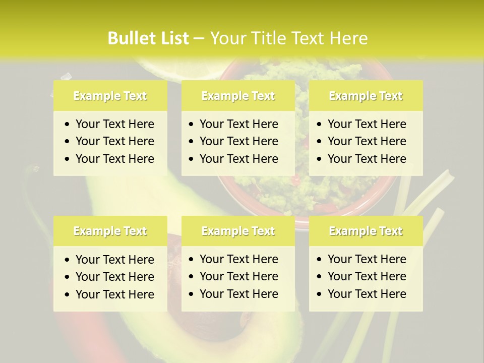 Onion Guacamole Nacho PowerPoint Template