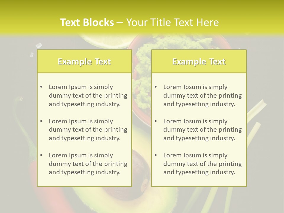 Onion Guacamole Nacho PowerPoint Template