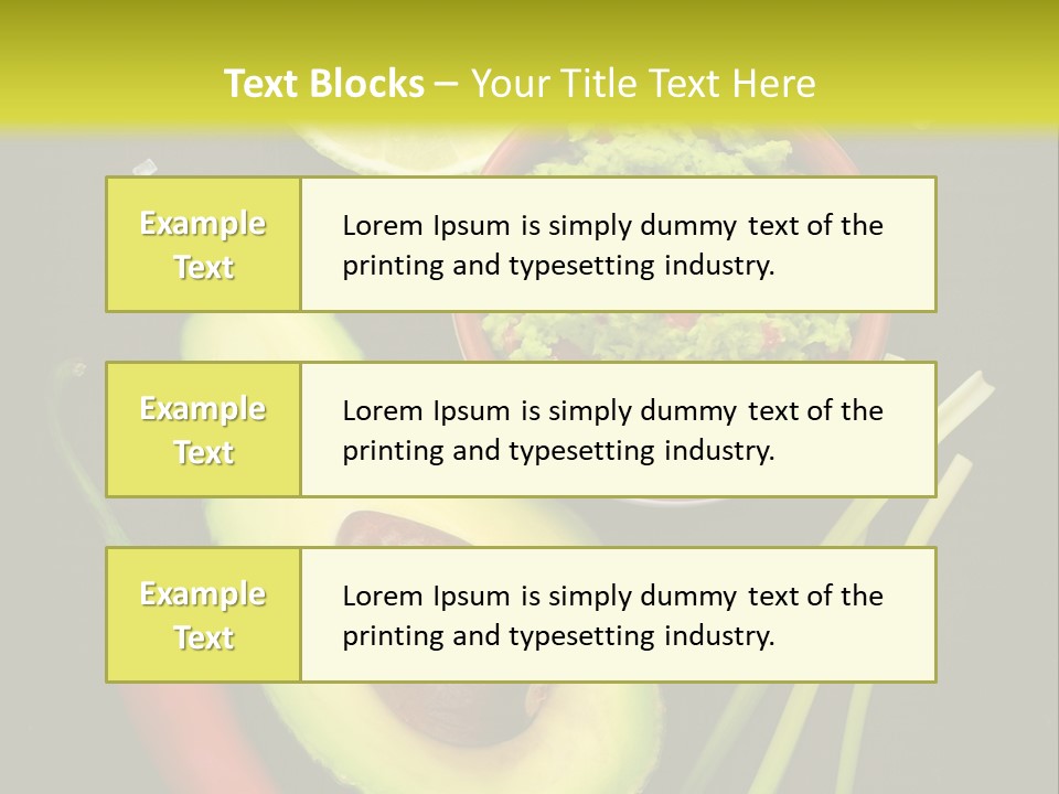 Onion Guacamole Nacho PowerPoint Template