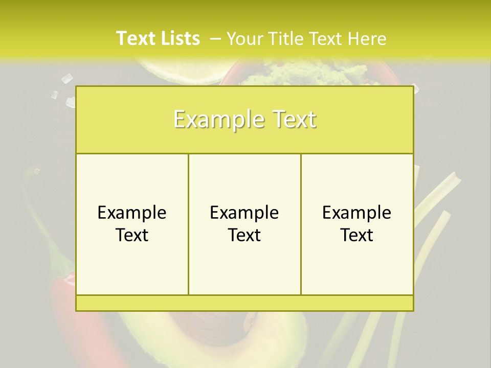 Onion Guacamole Nacho PowerPoint Template