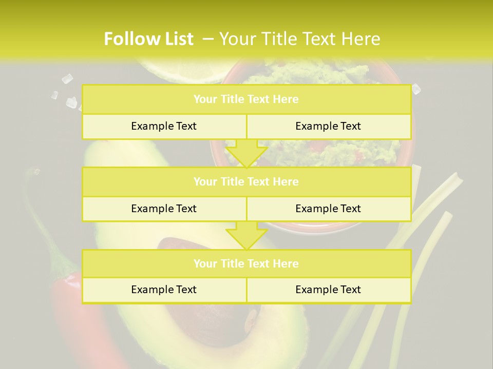 Onion Guacamole Nacho PowerPoint Template