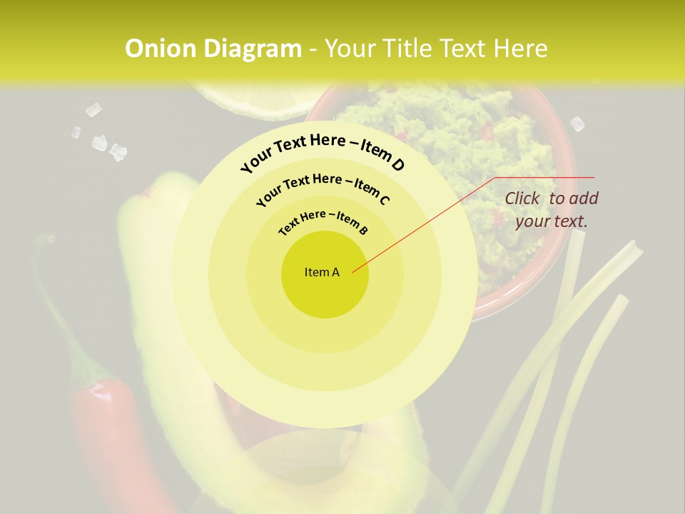 Onion Guacamole Nacho PowerPoint Template