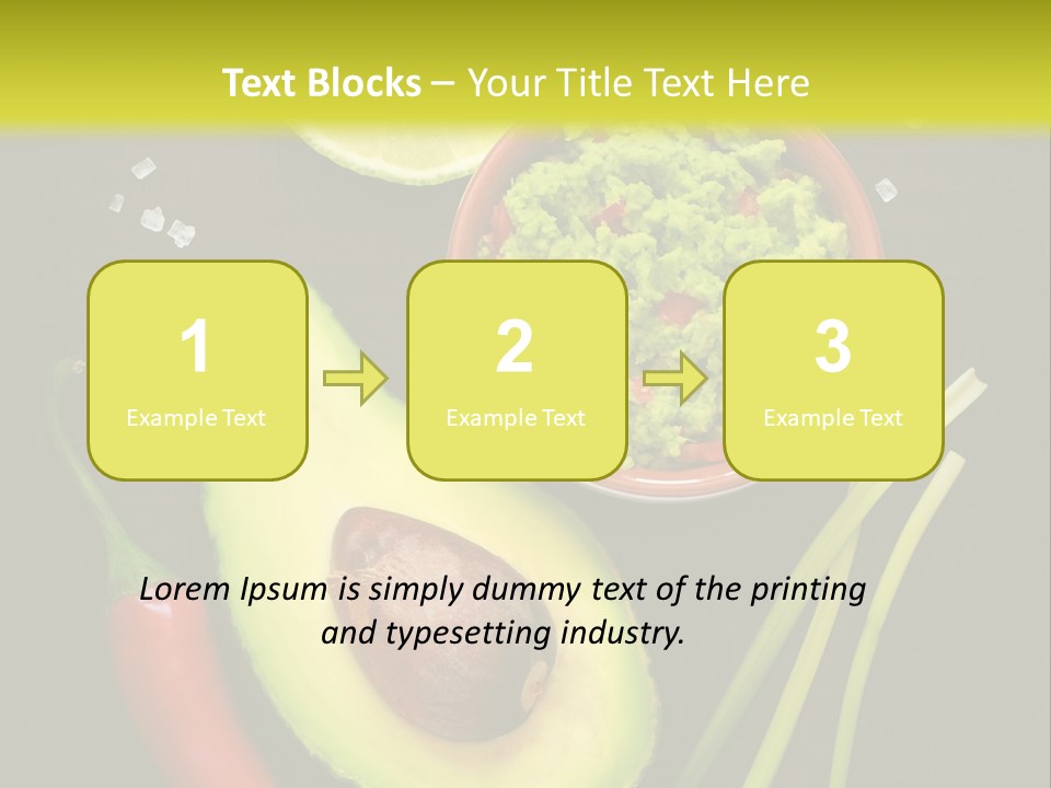 Onion Guacamole Nacho PowerPoint Template