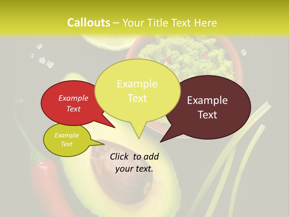 Onion Guacamole Nacho PowerPoint Template
